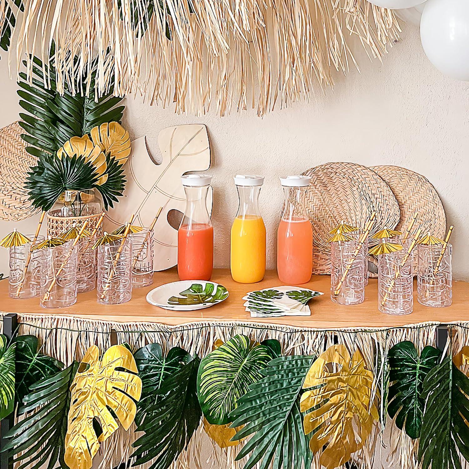 Bamboo Paper Straws (24Pc) - Party Supplies - 24 Pieces