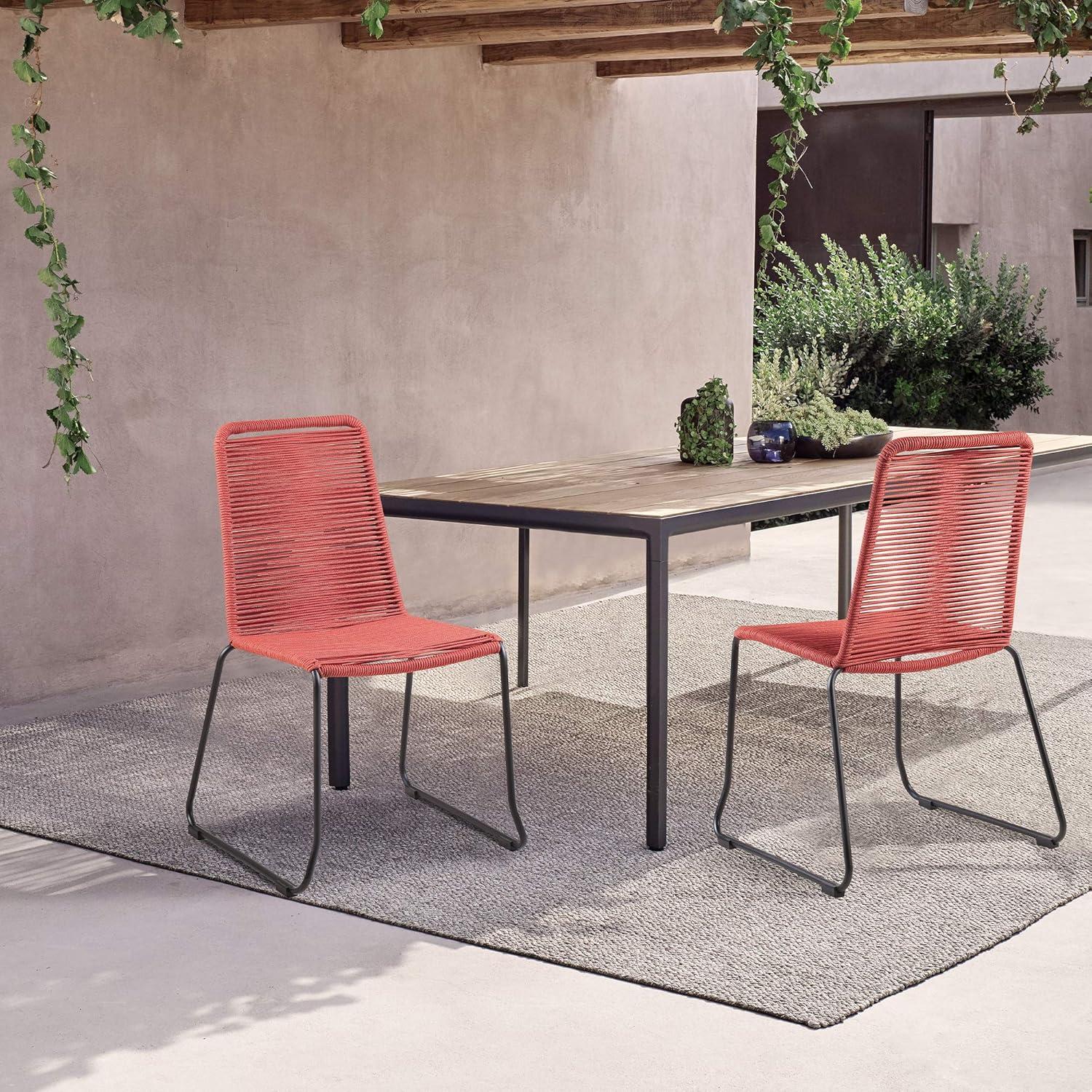 Edara Outdoor Stacking Dining Side Chair