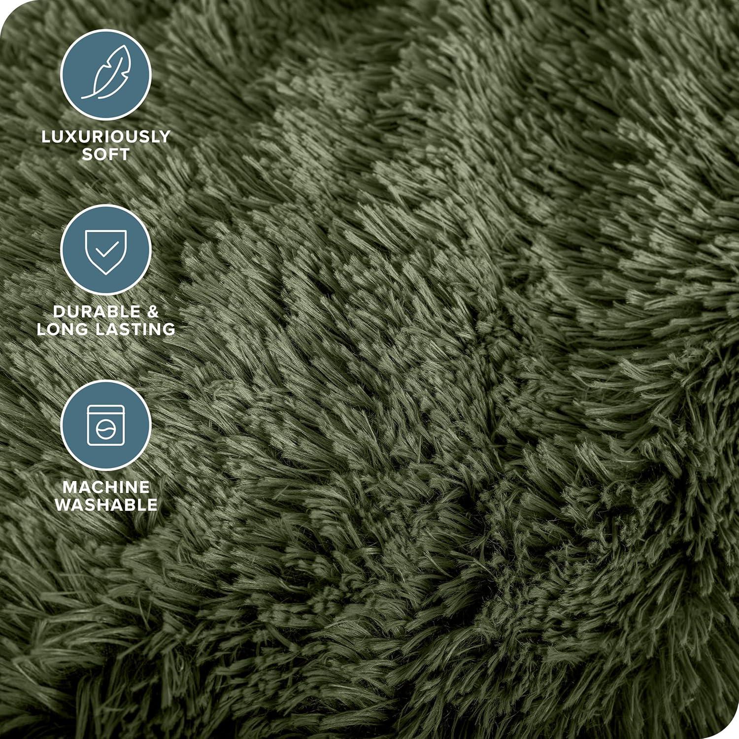 Bare Home Shaggy Faux Fur Sherpa Blanket