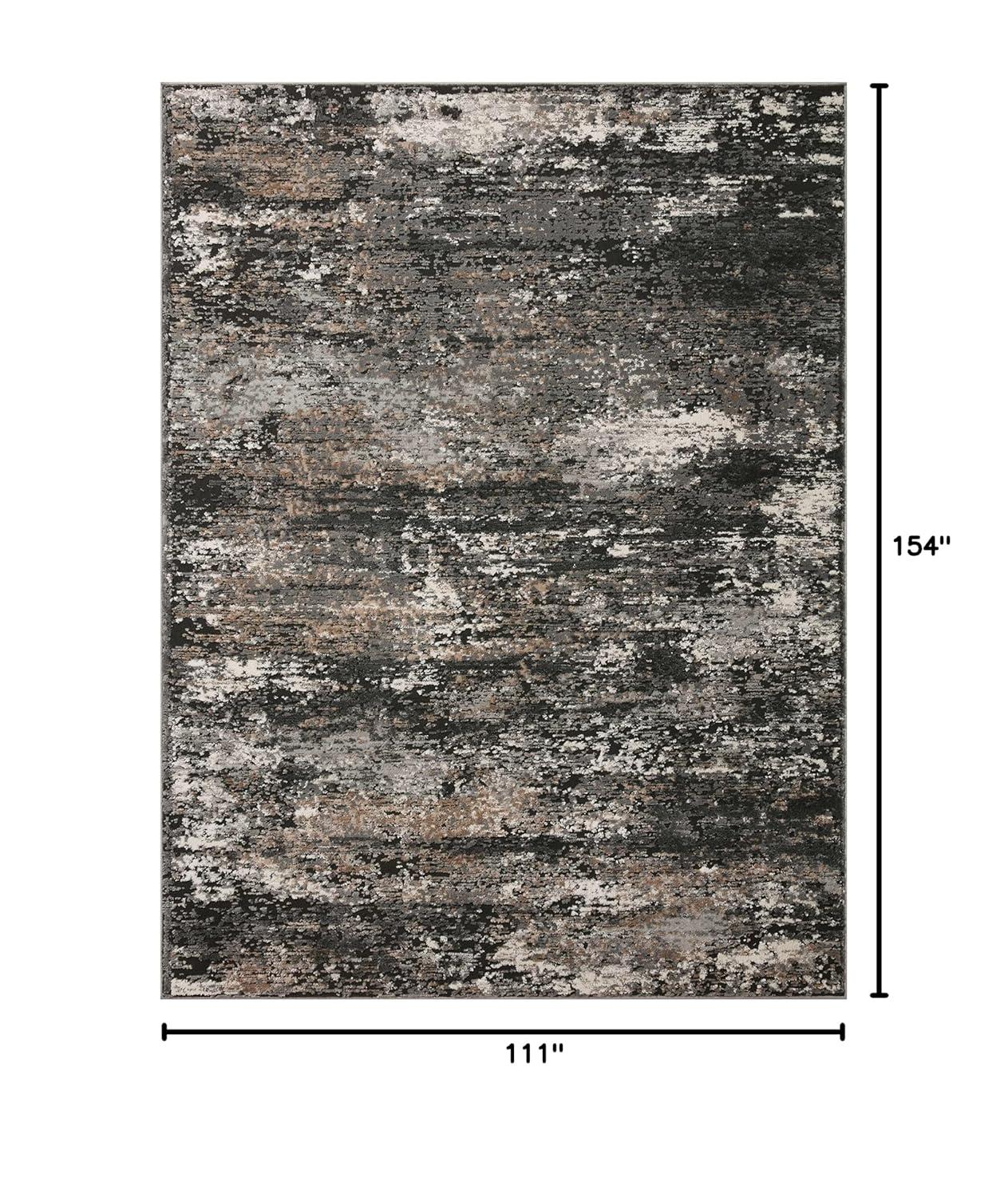Loloi II Estelle Collection EST-02 Charcoal / Grey Oriental Area Rug 7'-10" x 10'-2"
