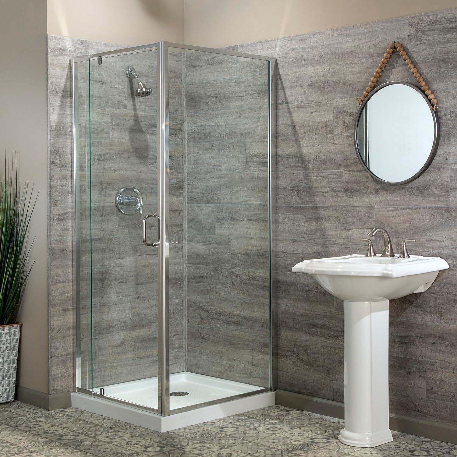 Palisade 23.2 in. x 11.1 in. Tile Shower and Tub Surround Kit