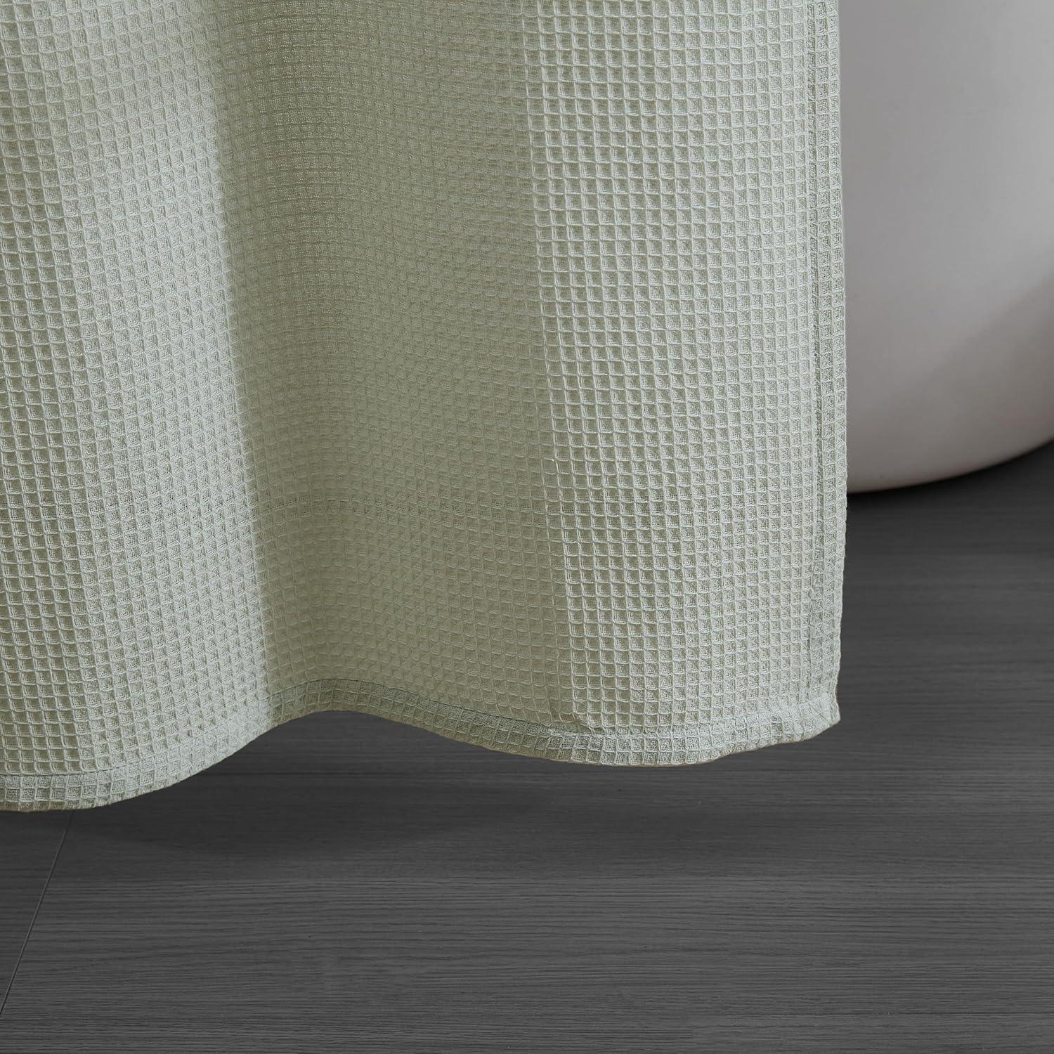 Kenneth Cole Kenneth Cole Solid Waffle Cotton Blend Shower Curtain