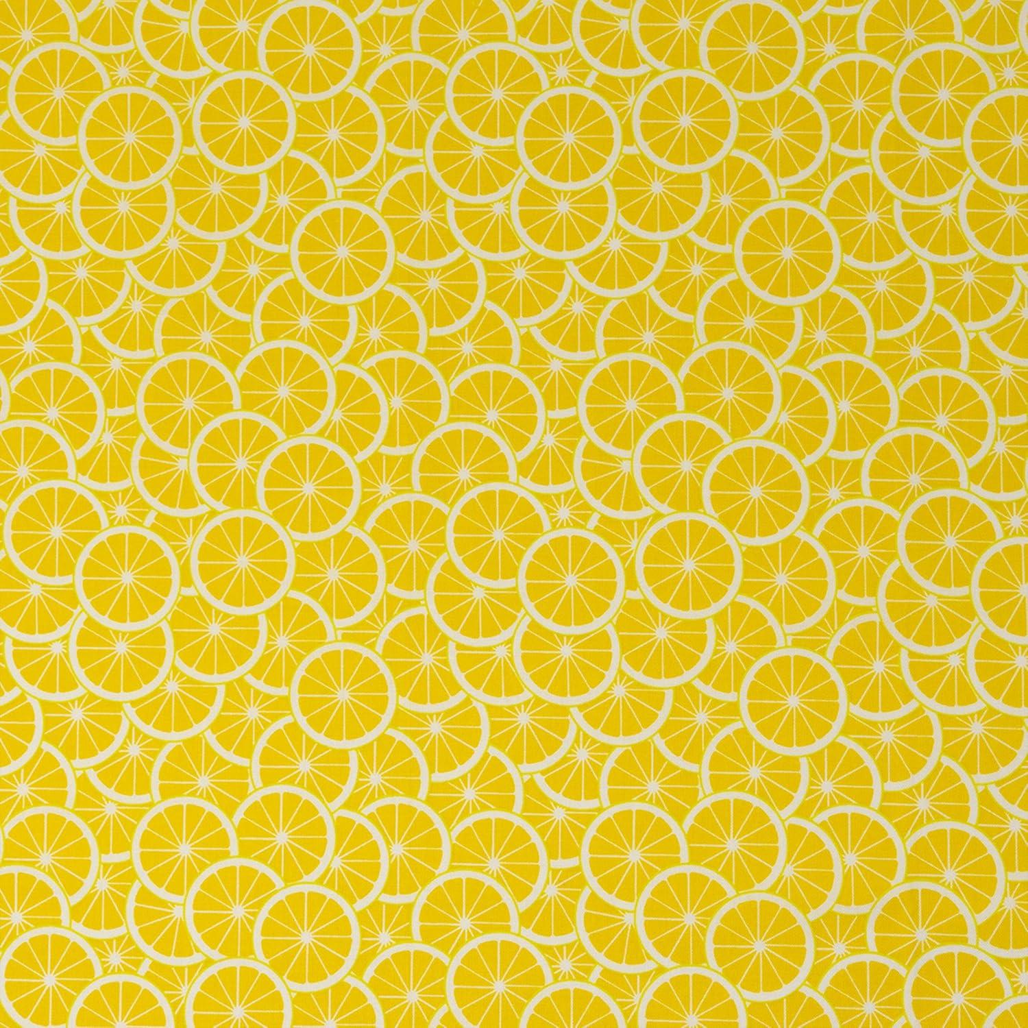 Singer, 100% Cotton, Lemon Floral 5Pc Bundle