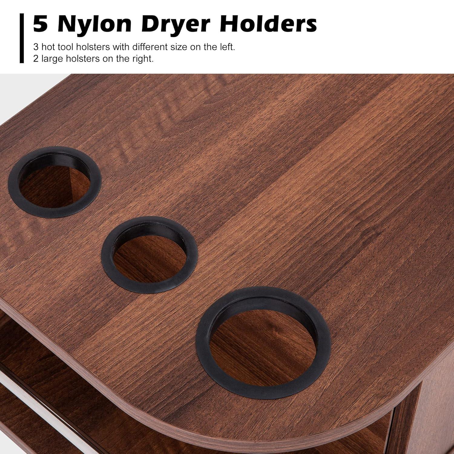 The Twillery Co.® Sowder Locking Wall Mount Styling Station Barber Beauty Spa Salon Equipment