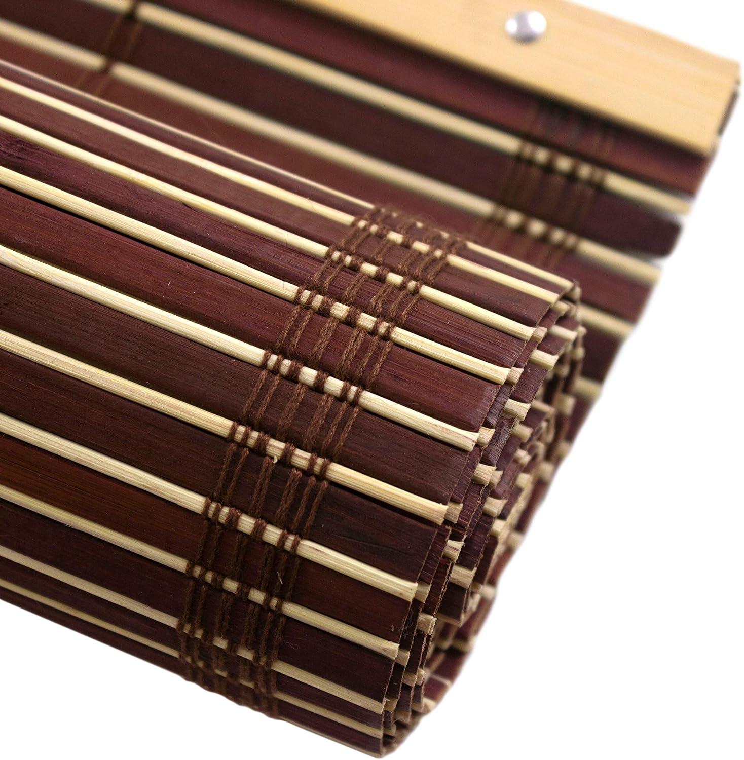Bamboo Cordless Window Shade - Mahogany 60" W