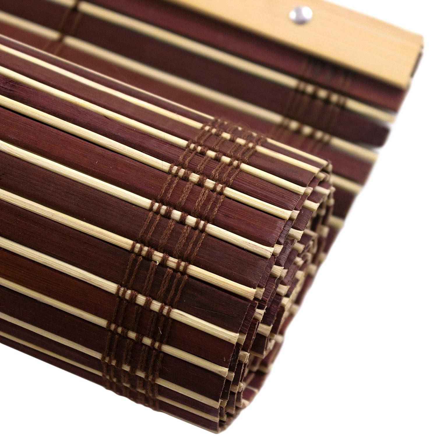 Bamboo Cordless Window Shade - Mahogany 60" W