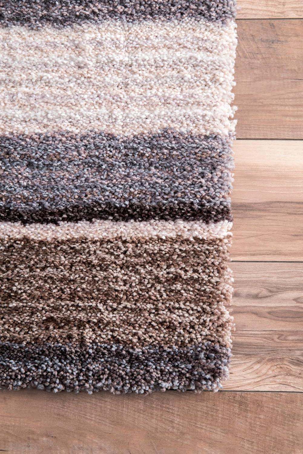 Nuloom Drey Striped Shag Indoor Area Rug