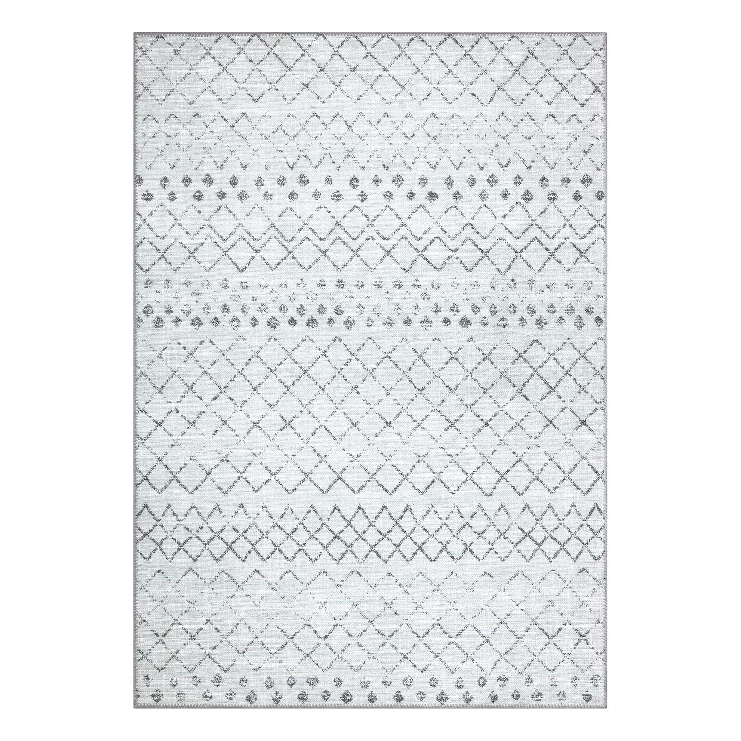 Nuloom Blythe Trellis 8x10 Machine Washable Indoor Area Rug for Living Room Bedroom Dining Room Kitchen, Grey/Off White