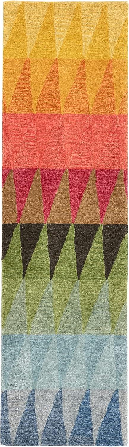 Momeni Rugs Delhi Collection Area Rug, 2'3" x 8' - Runner, Multicolor Red