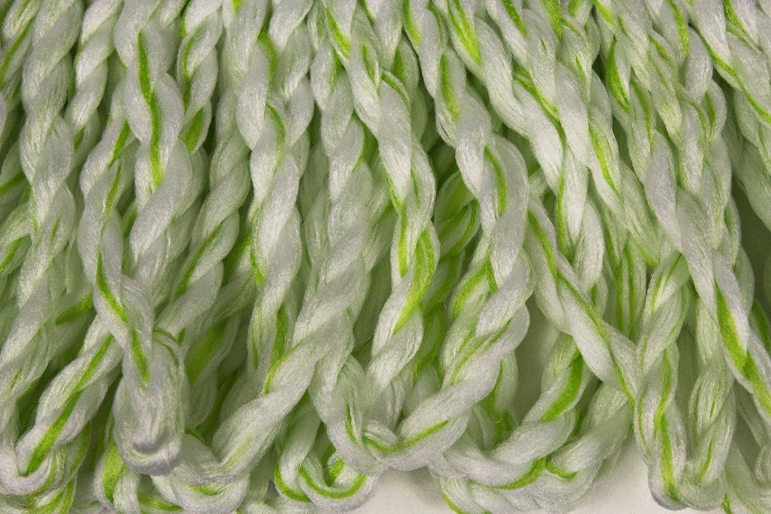 CleanAide Commercial Microfiber Dry Mop Pad Refill 24 In Green 4 Pack