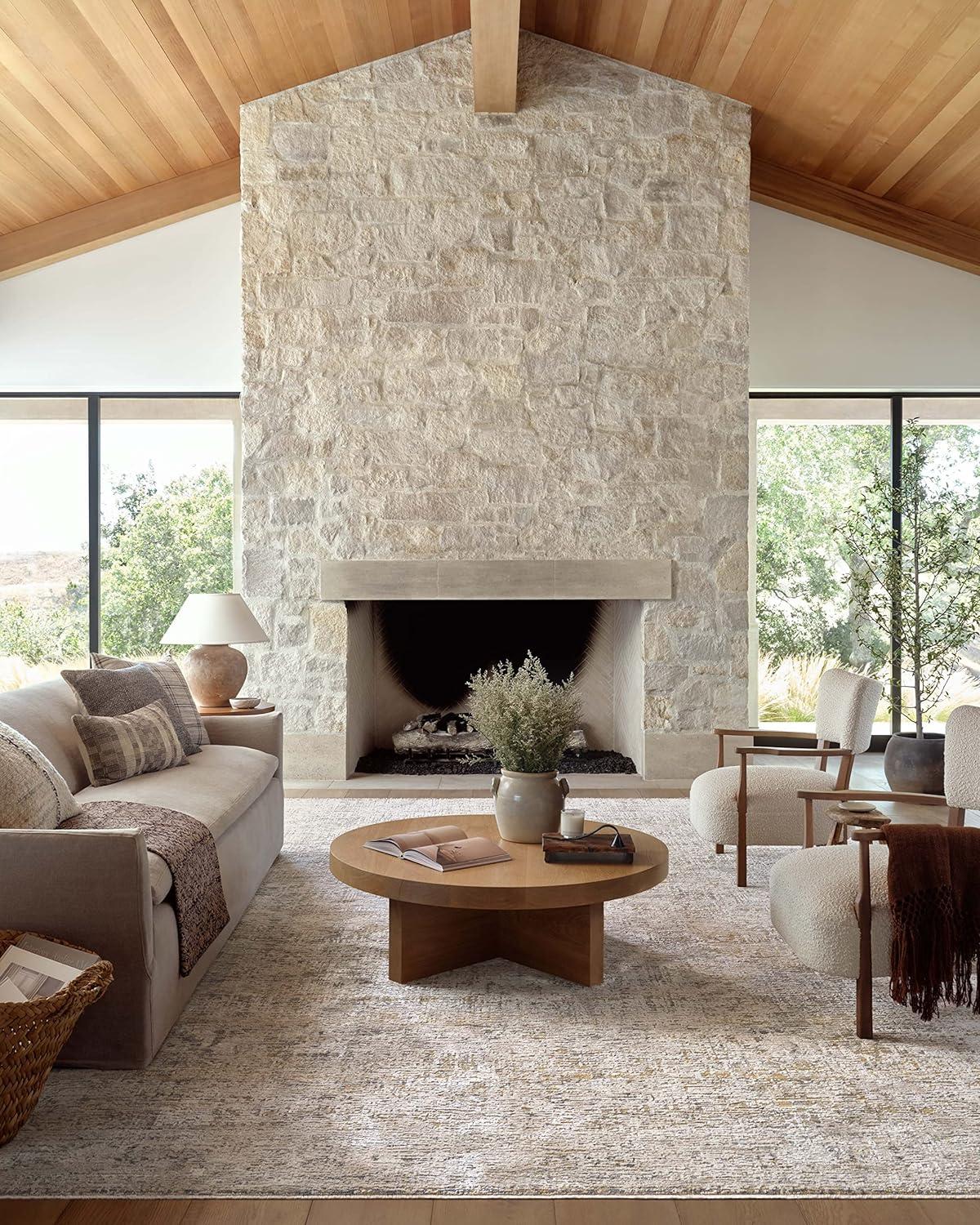 Amber Lewis x Loloi Alie Gold / Beige Area Rug