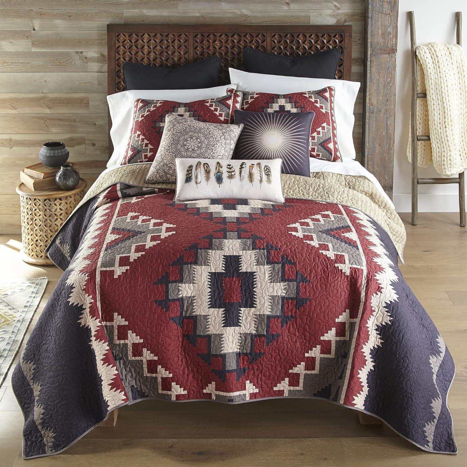 Donna Sharp Mojave Red Reversible Throw Pillow