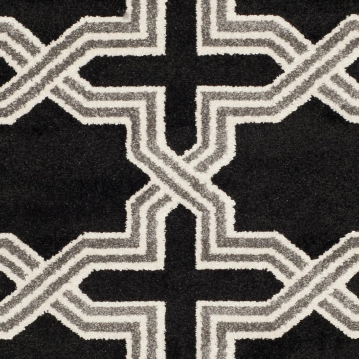 Amherst AMT418 Power Loomed Area Rug - Anthracite/Grey - 8'x10' - Safavieh.