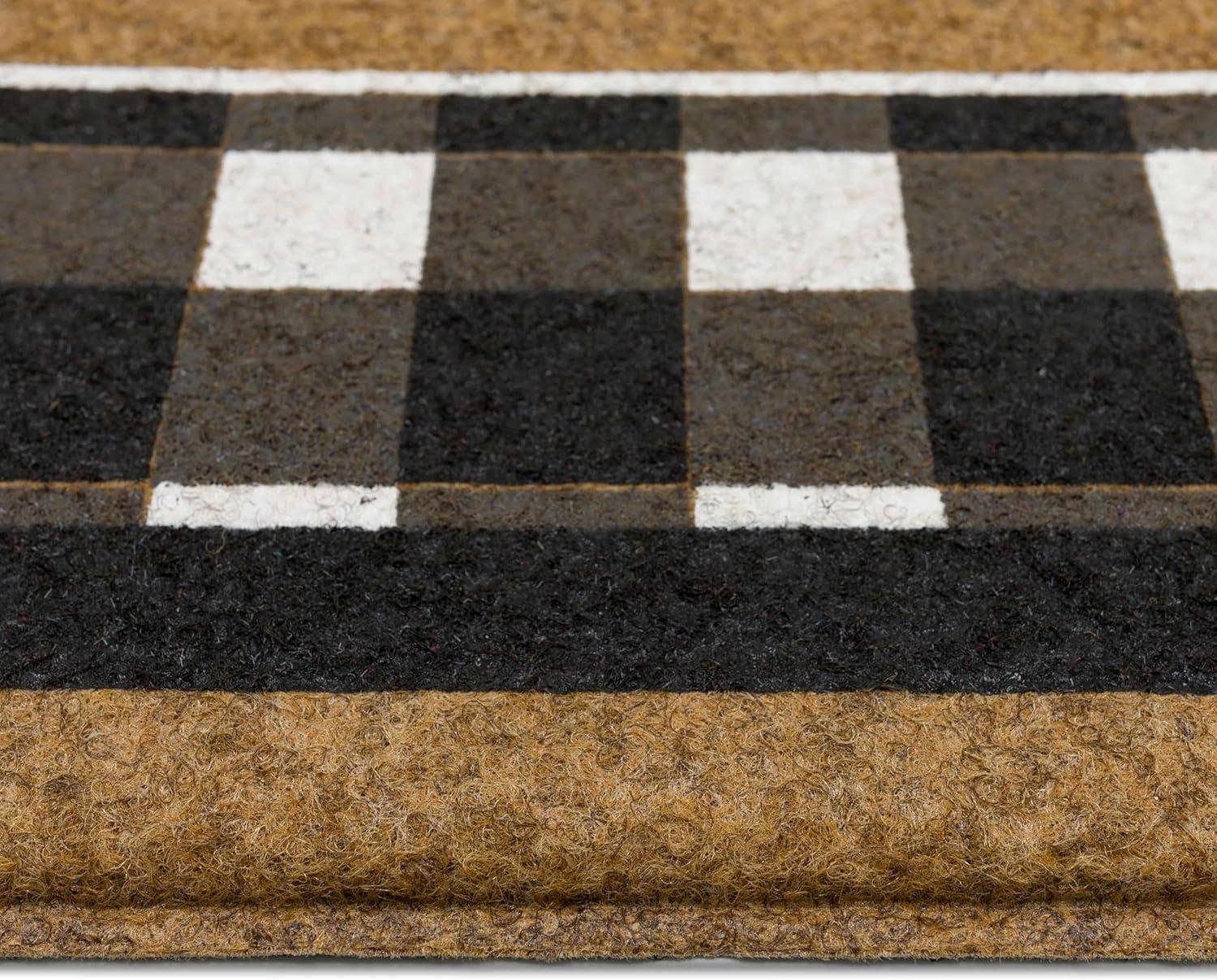 Mohawk Home Fall Welcome Home Black/White Geometric Weather Resistant Door Mat