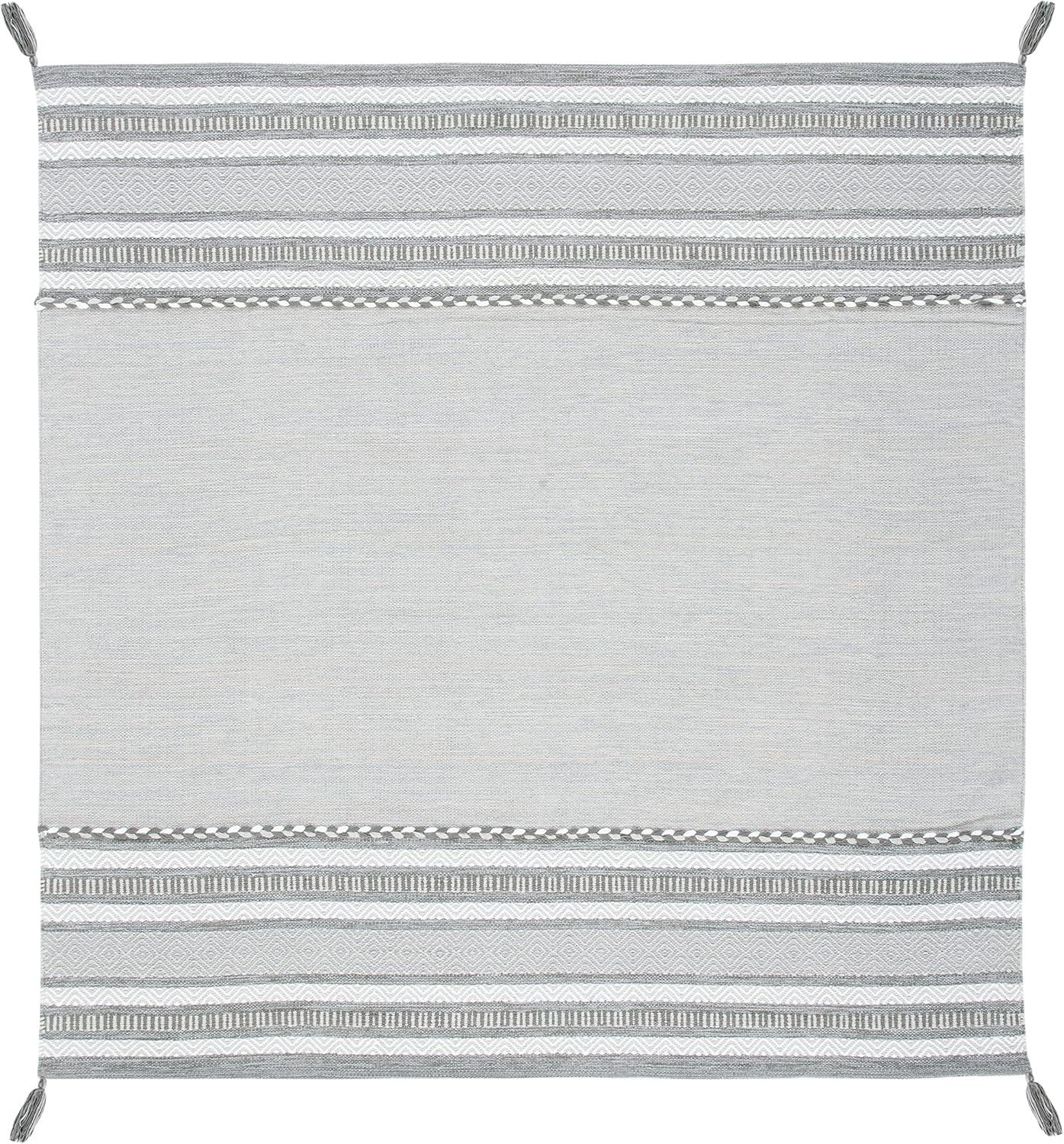 Montauk MTK215 Hand Woven Area Rug - Grey/Ivory - 6'x6' - Safavieh.