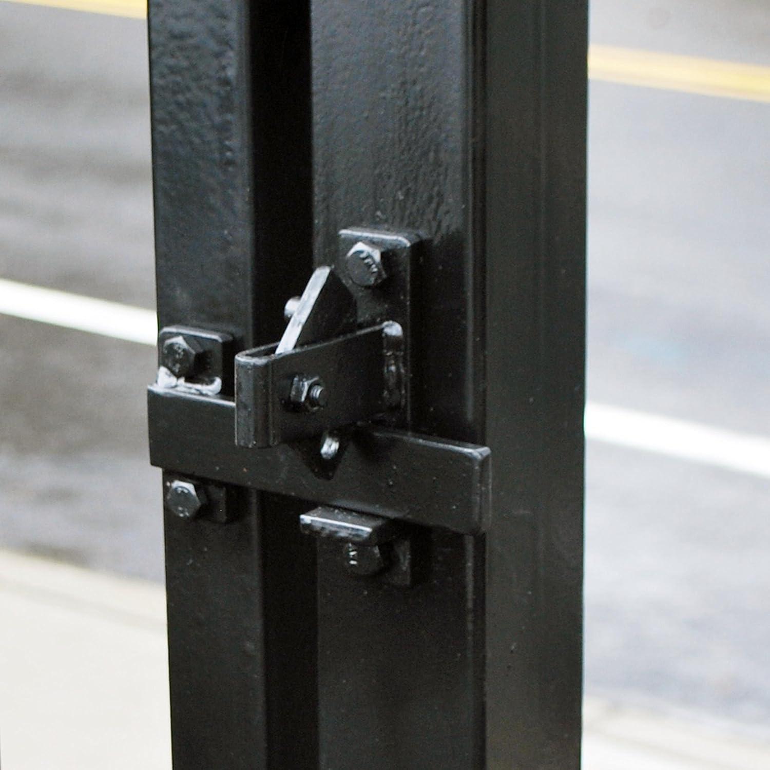 Black Iron Universal Gate Door Flip Latch