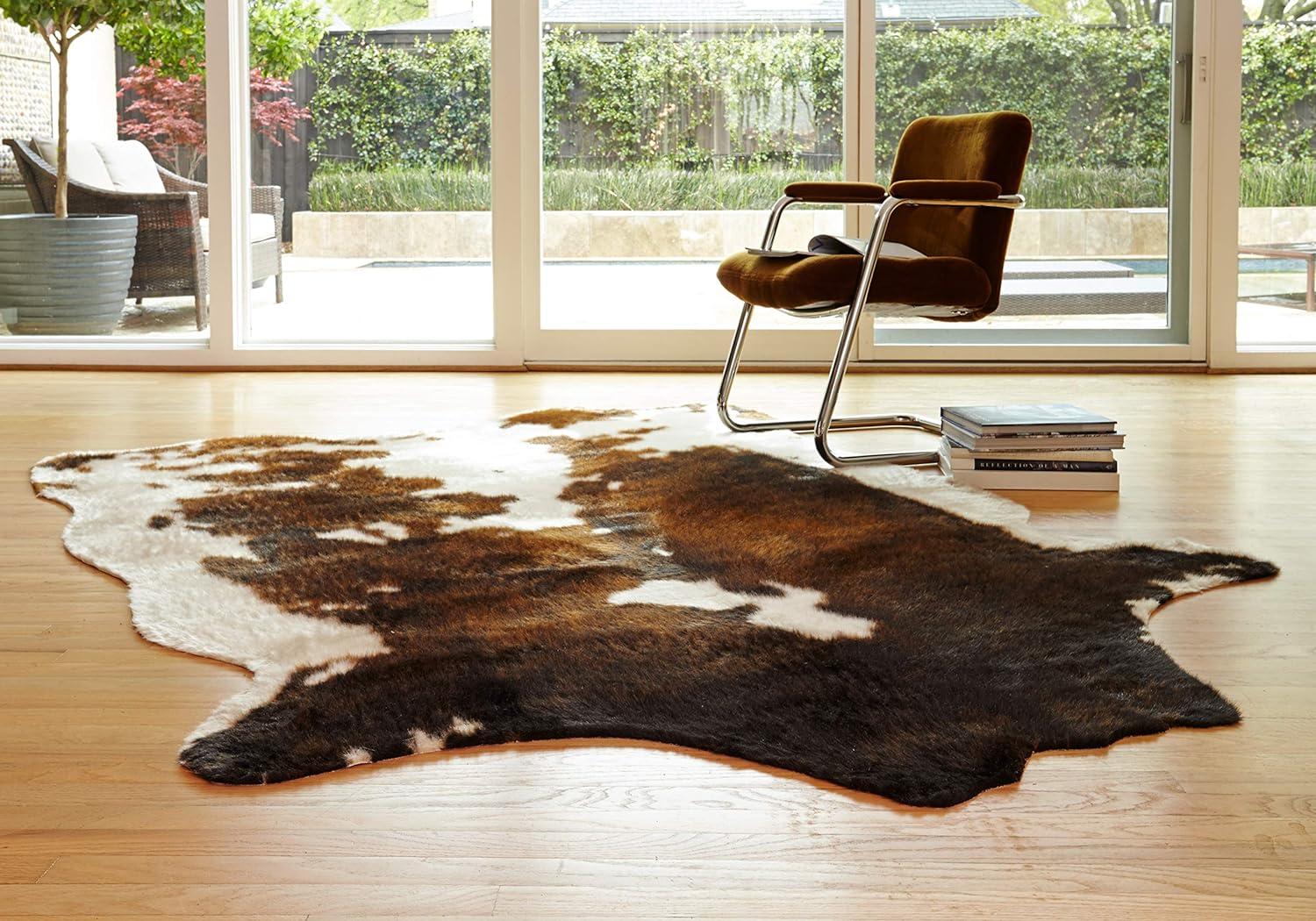 Loloi II Grand Canyon Faux Cowhide Beige / Brown Area Rug