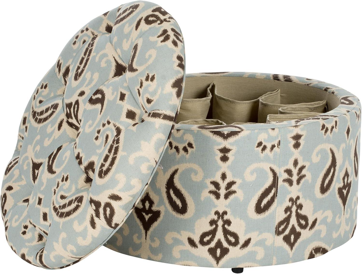 Tanisha Shoe Storage Ottoman - Off White - Safavieh