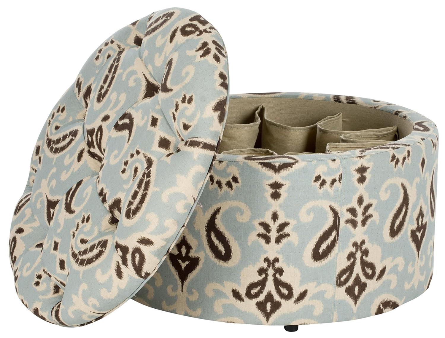 Tanisha Shoe Storage Ottoman - Off White - Safavieh