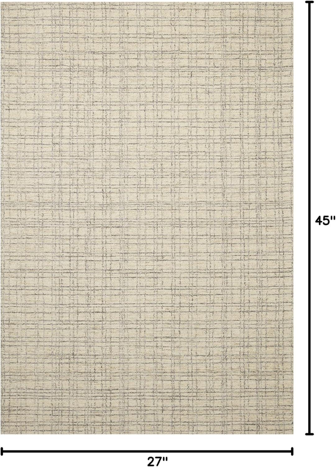 Chris Loves Julia x Loloi Polly Checkered Antique/Mist Area Rug