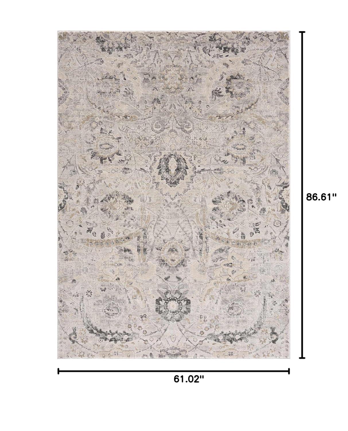 Hauteloom Rectangle Area Rug   Charcoal