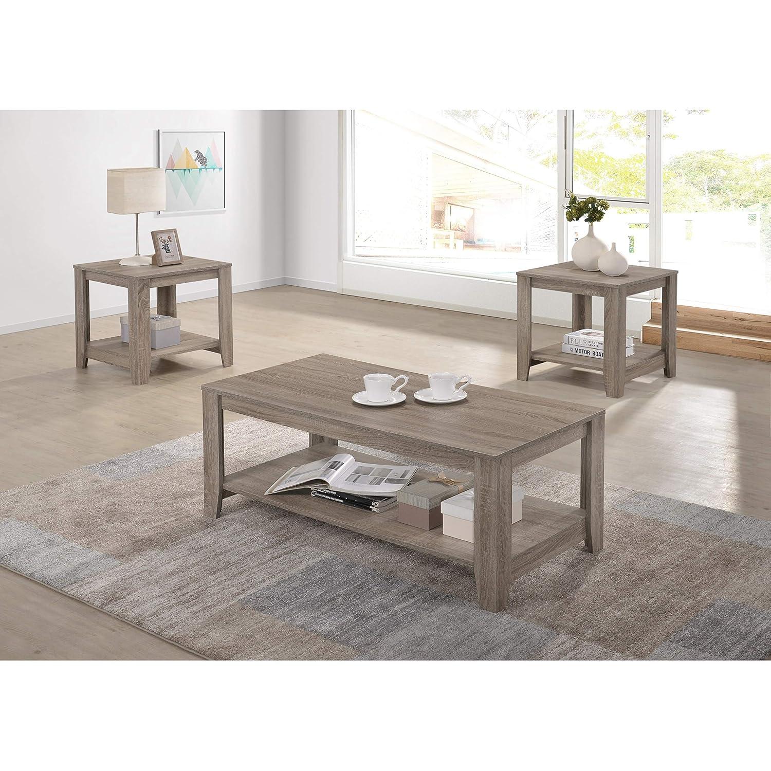 Progressive Furniture  17 x 42 x 20 in. Barry Cocktail Table - Dark Taupe