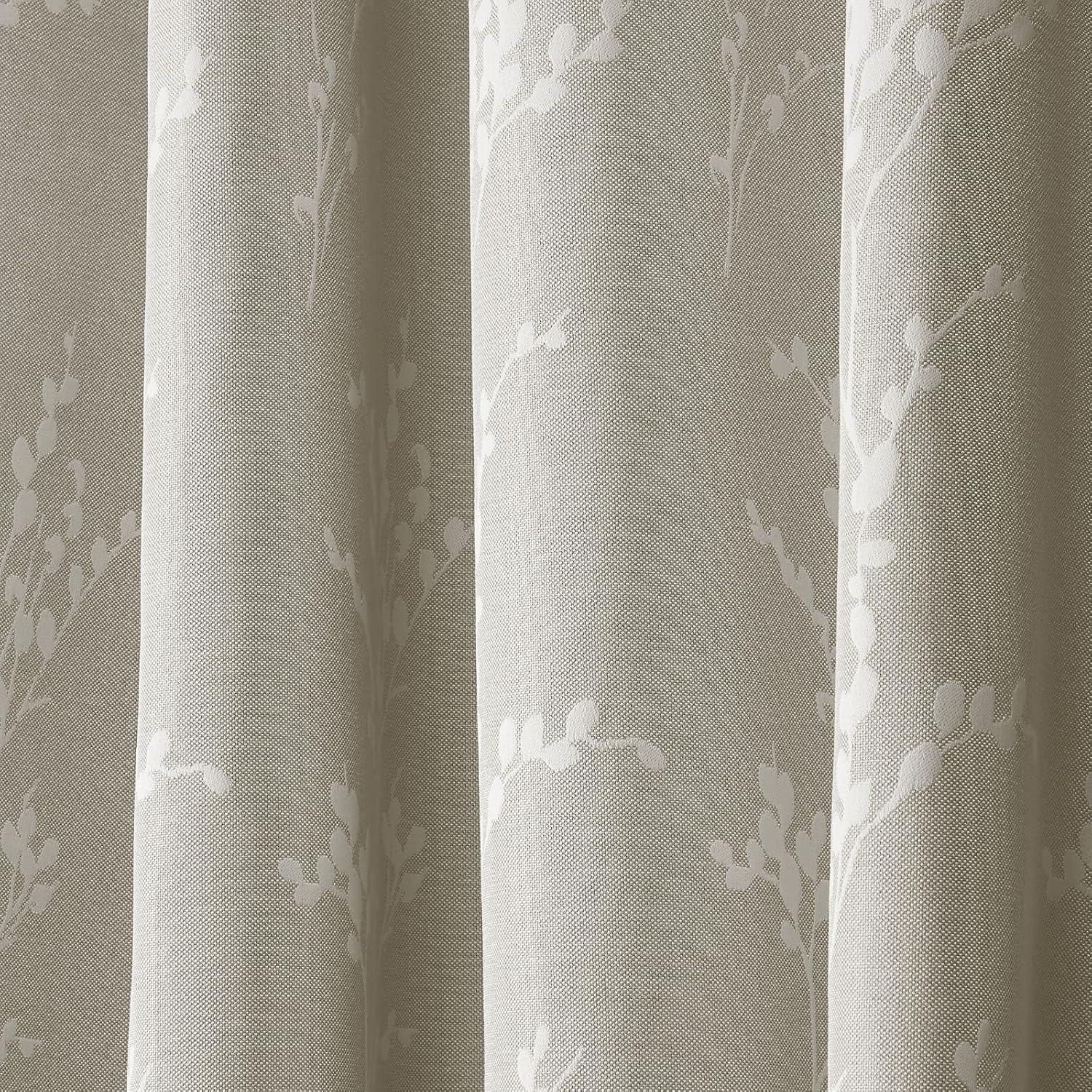Nicole Miller Nicole Miller Turion Floral Room Darkening Blackout Grommet Top Curtain Panel Pair (Set of 2)