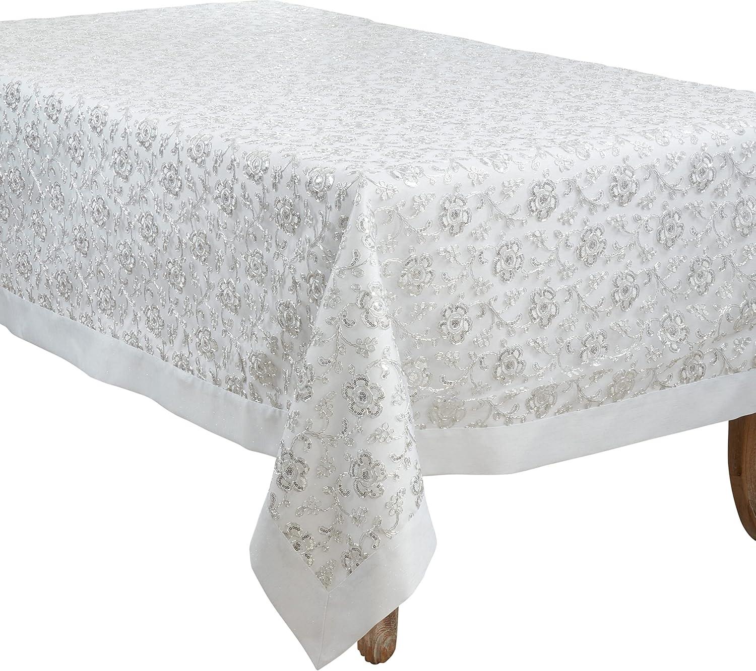 Éloise Rectangle Floral Polyester Tablecloth