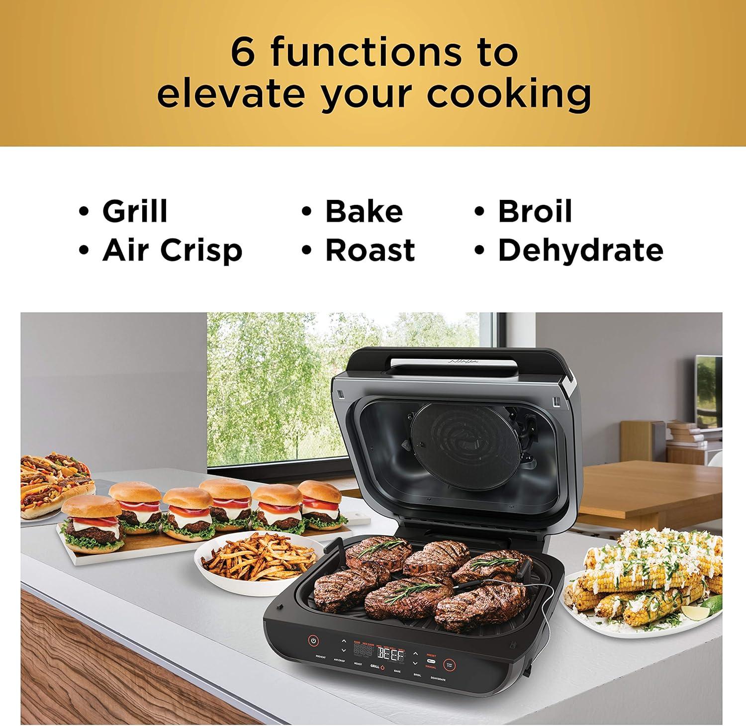 Ninja Ninja Foodi Smart XL 6-in-1 Indoor Grill with 4-qt Air Fryer, Roast, Bake, Broil, & Dehydrate