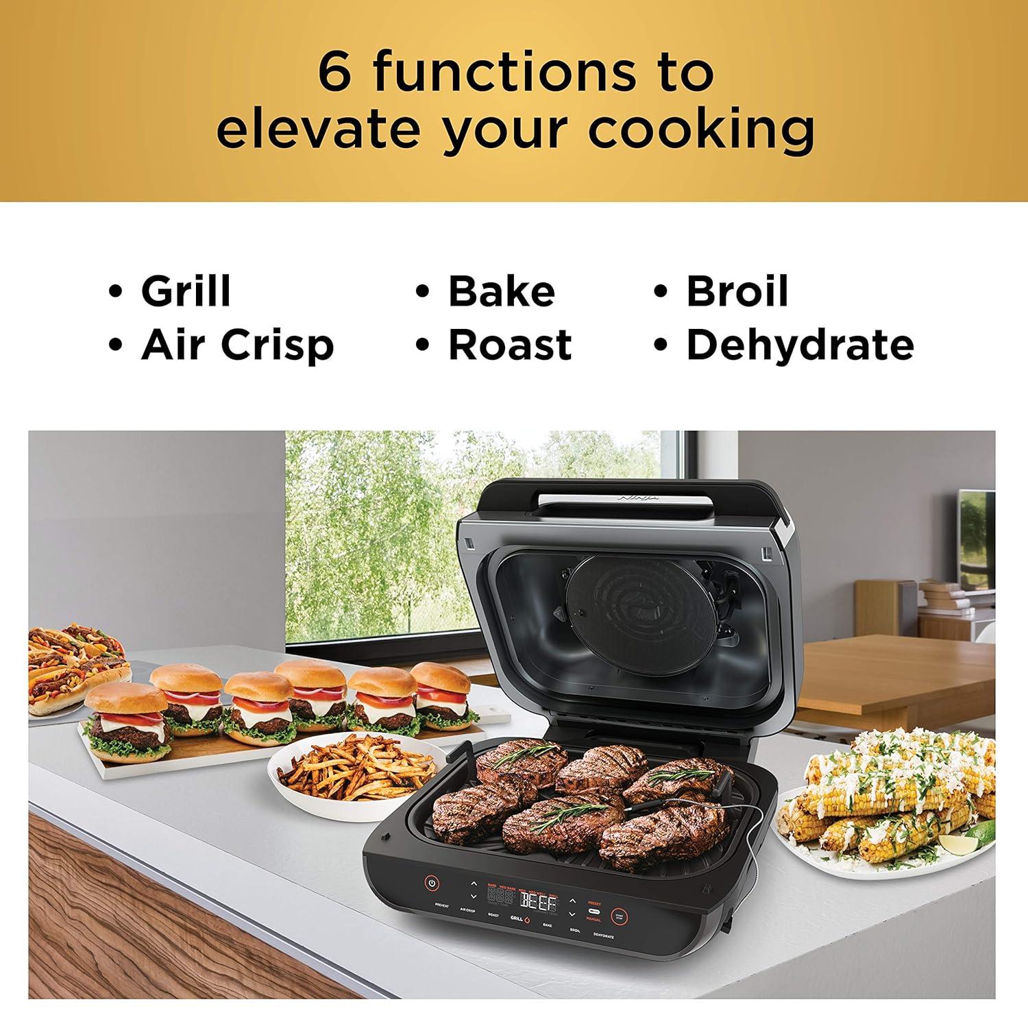Ninja Ninja Foodi Smart XL 6-in-1 Indoor Grill with 4-qt Air Fryer, Roast, Bake, Broil, & Dehydrate