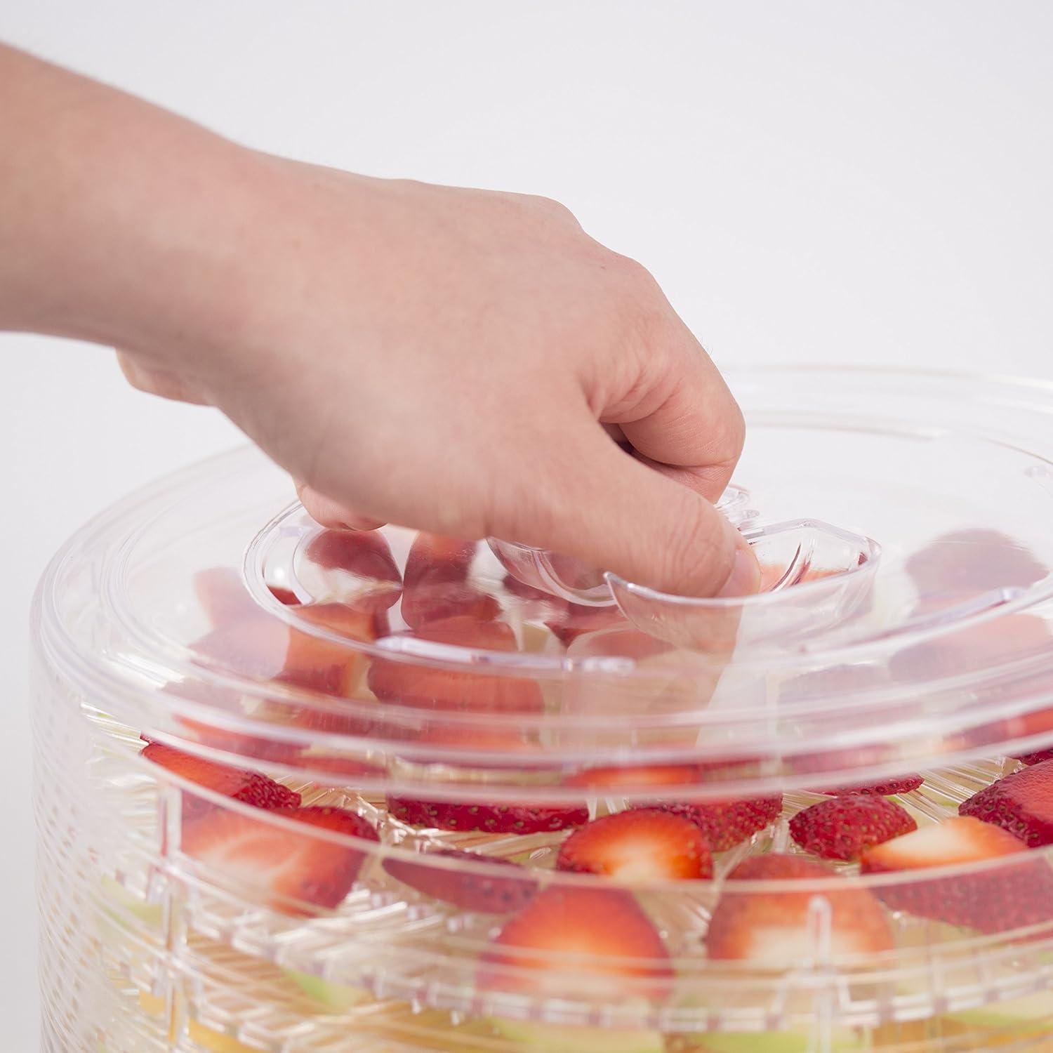 Commercial Chef Commercial Chef Food Dehydrator, Dehydrator Machine for Dehydrated Foods with 5 Drying Tray, White