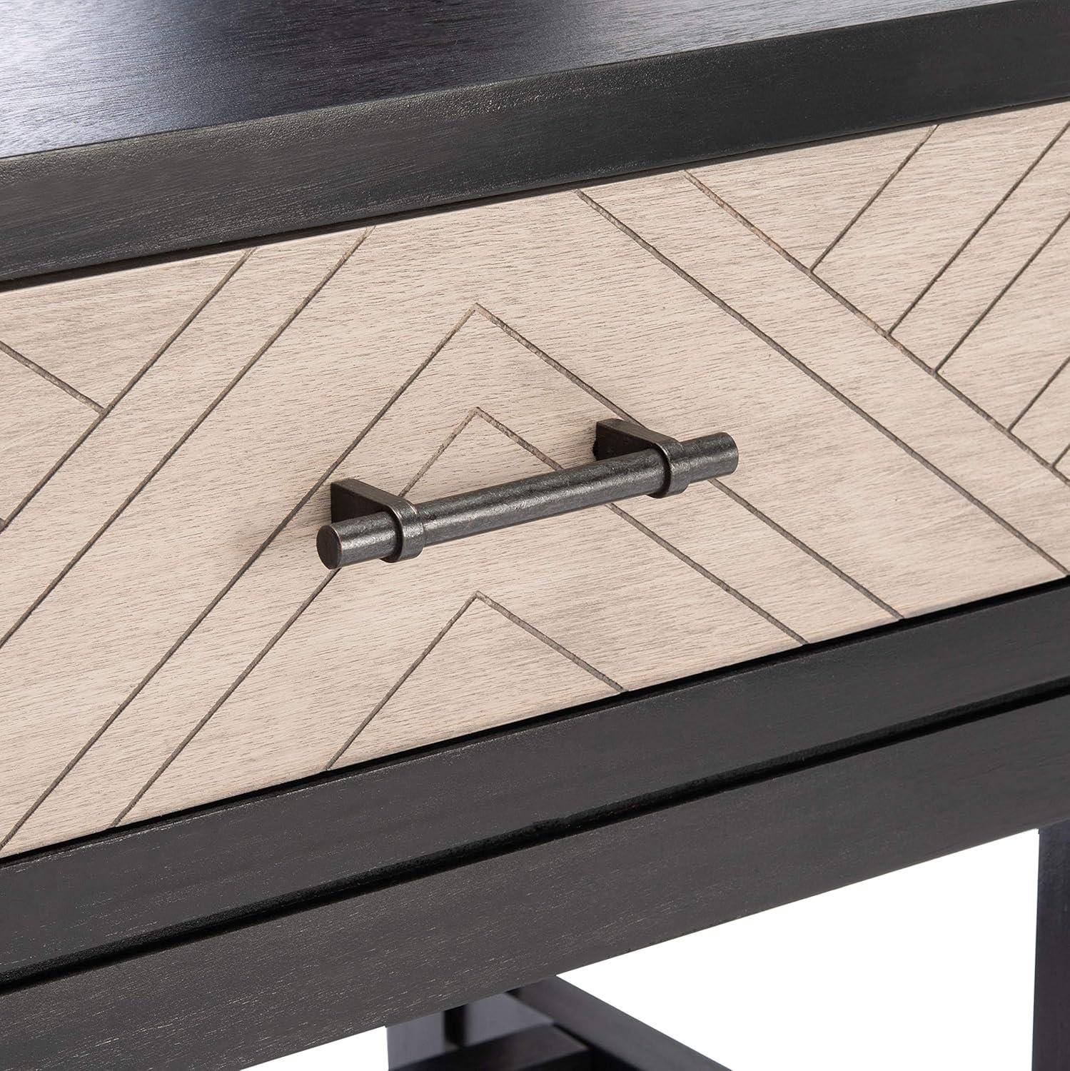 Ajana 2 Drawer Console Table - CNS5709B - Black - Safavieh