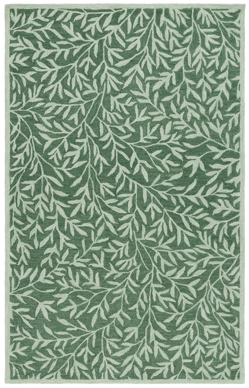 Martha Stewart Rugs Martha Stewart Hand Tufted Wool/Cotton Floral Rug in Ivory/Beige