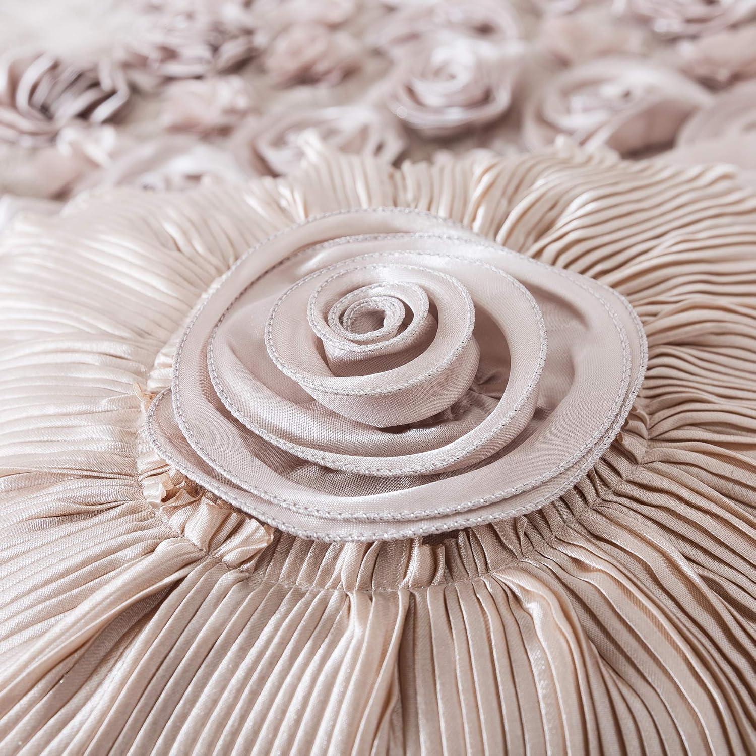 Tache Home Fashion Ferndale Modern & Contemporary Satin Floral Comforter Set