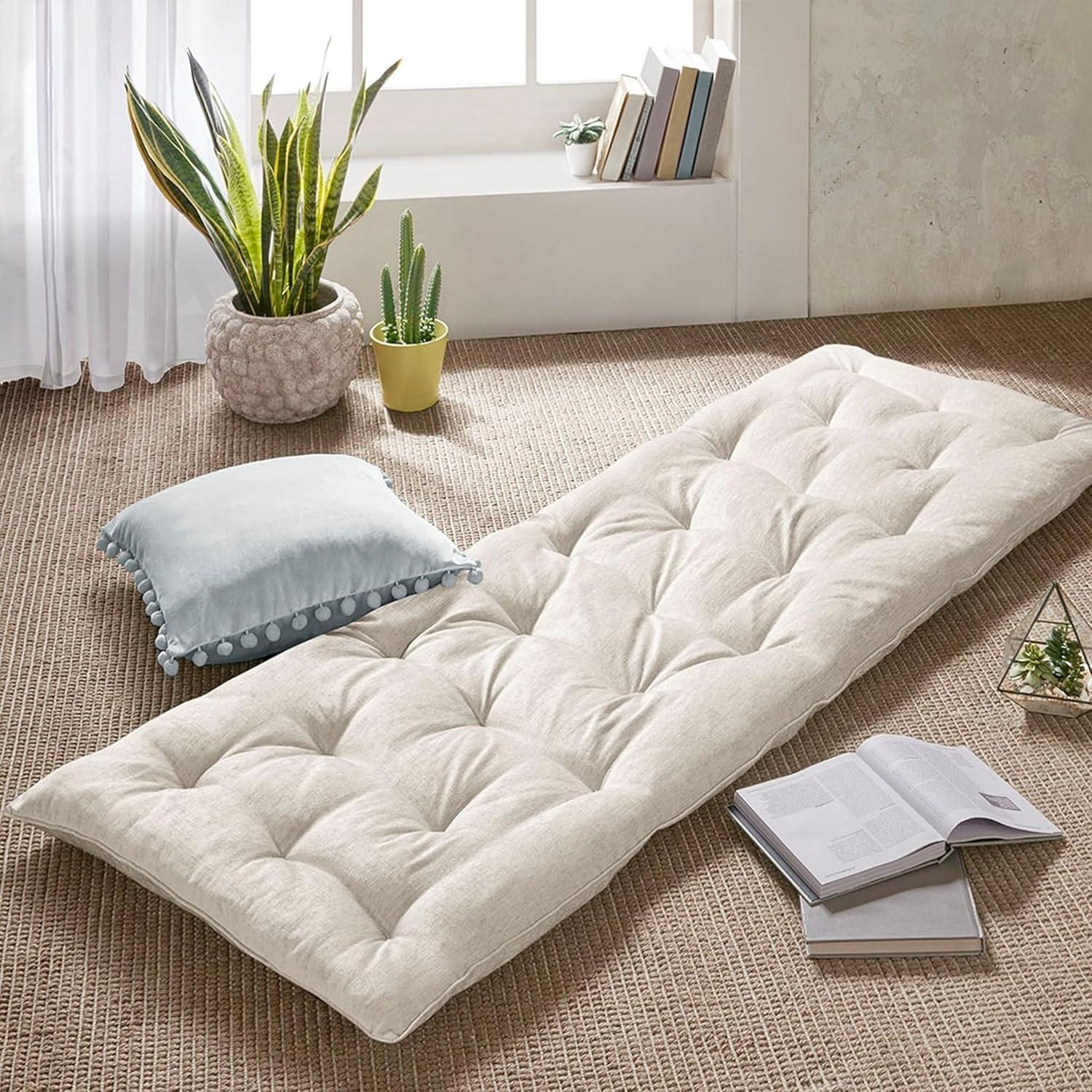 Edelia Poly Chenille Lounge Floor Pillow Cushion