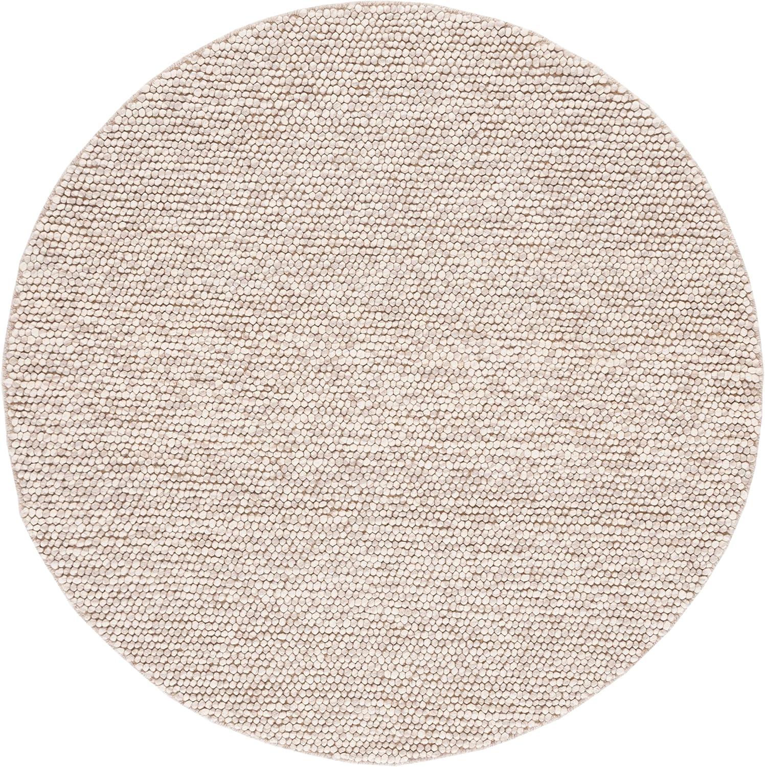 SAFAVIEH Natura Feride Geometric Area Rug, Beige, 3' x 3' Round