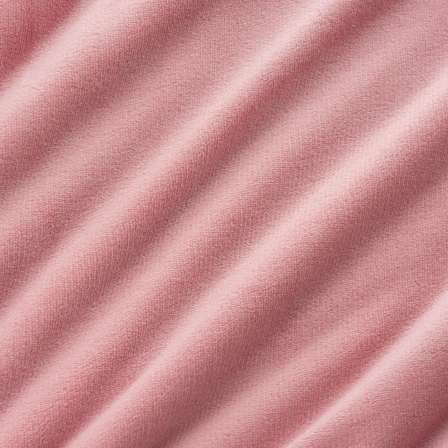 Berkshire Blanket-Sherpa Throw Blanket, Warm and Soft Loftmink Reversible Throw for Couch, Sofa and Travel, Frosty Mauve, 50 in x 60 in