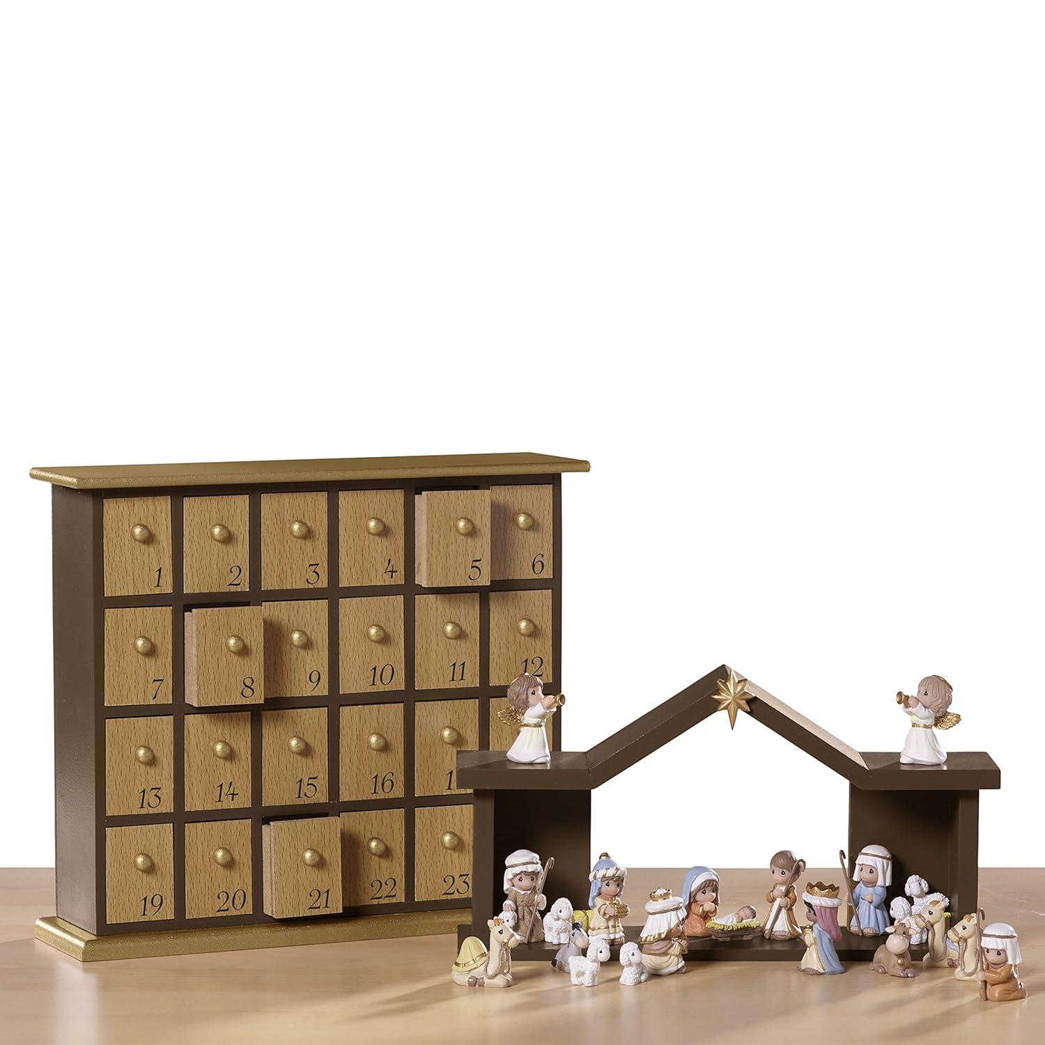 Precious Moments 26 Piece Nativity Advent Calendar Set