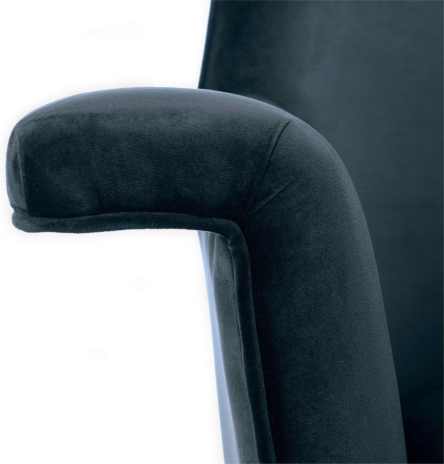 Everly Quinn Velvet Armchair