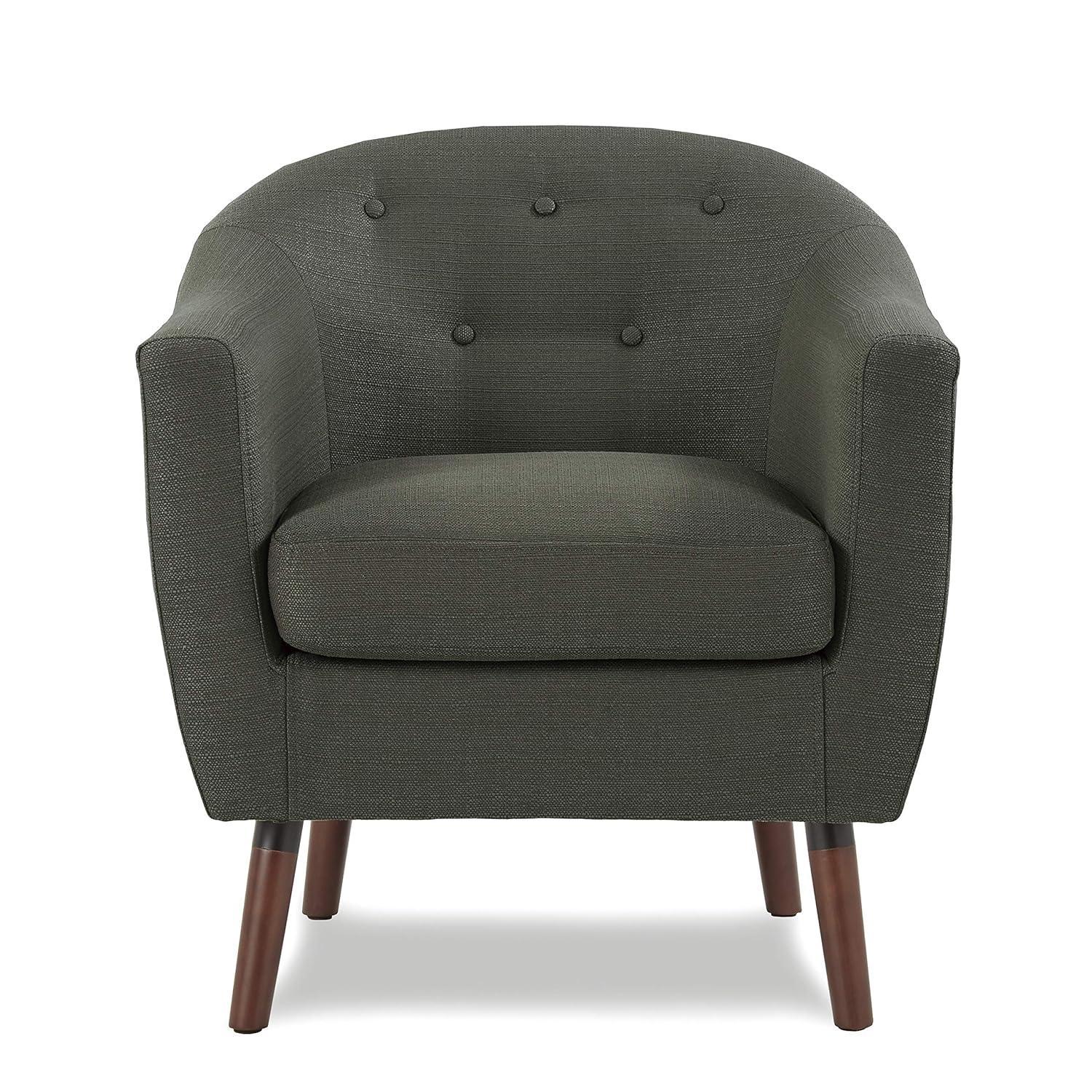 Lexicon Lucille Upholstered Accent Chair in Gray