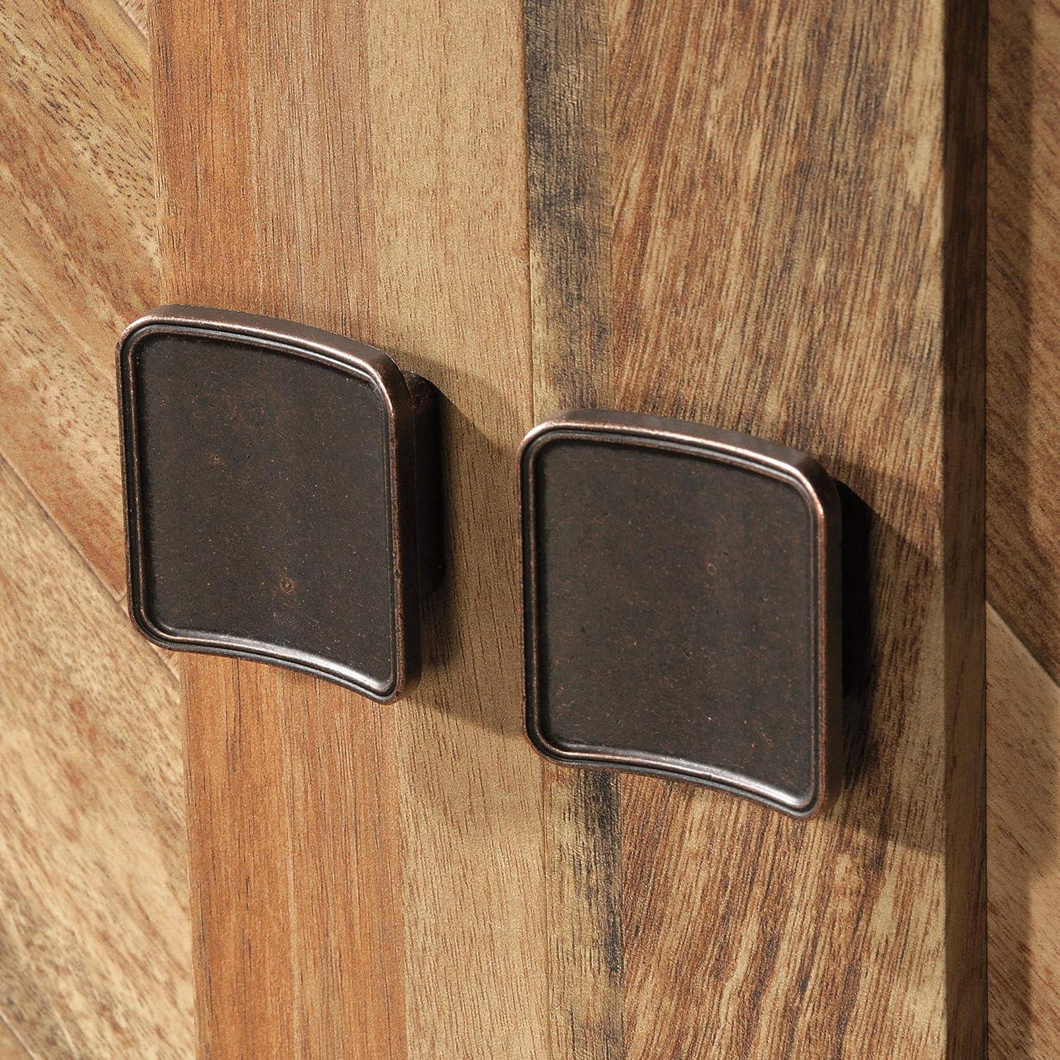 71" Cannery Bridge Cabinet Sindoori Mango - Sauder: Herringbone Pattern, Wood Composite