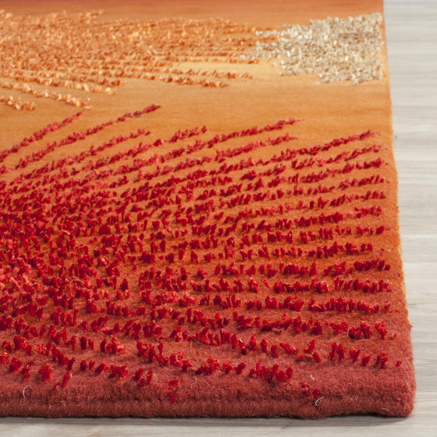 Soho SOH712 Hand Tufted Indoor Area Rug - Rust/Multi - 5'x8' - Safavieh.