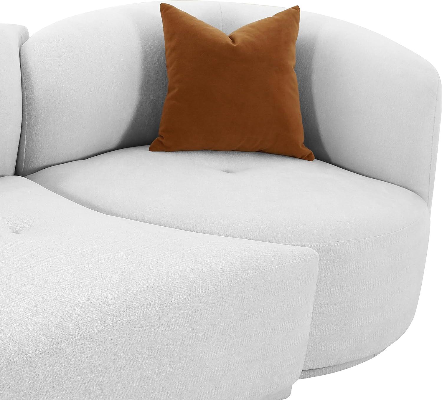 Fickle Boucle 2-Piece Modular RAF Sofa