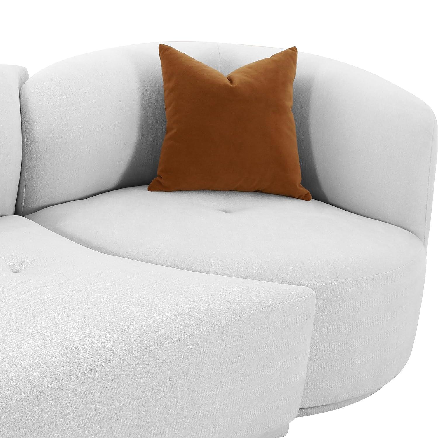Fickle Boucle 2-Piece Modular RAF Sofa