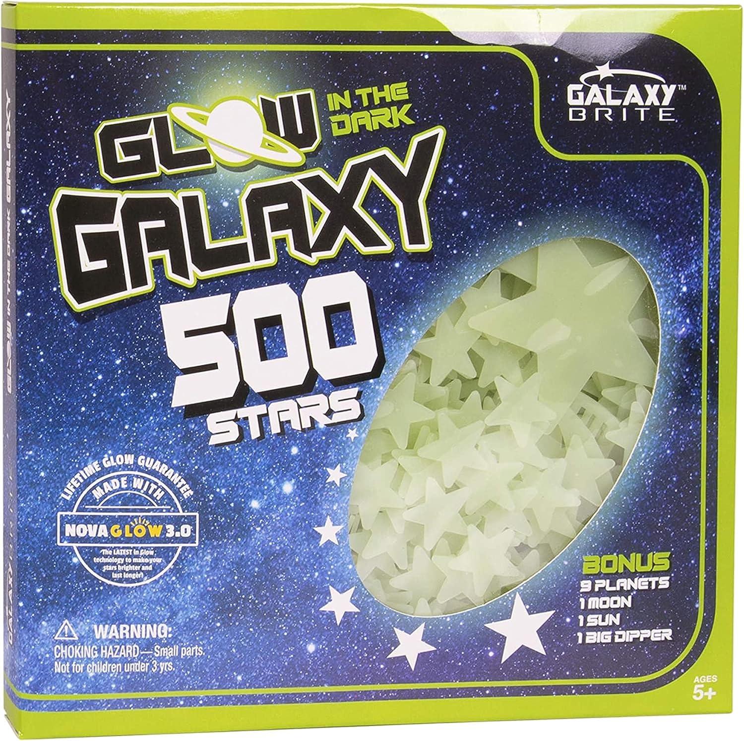 Glow in the Dark Galaxy Stars and Planets Set