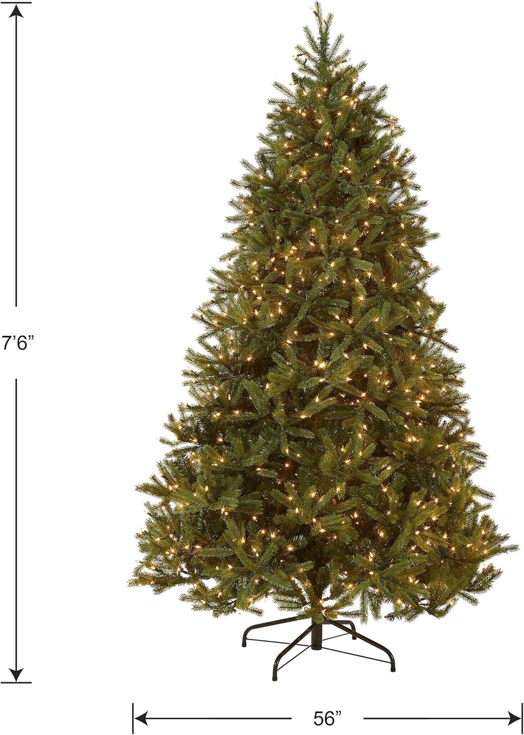 National Tree Company Pre-lit Jersey Frasier Fir Artificial Christmas Tree with Clear Lights