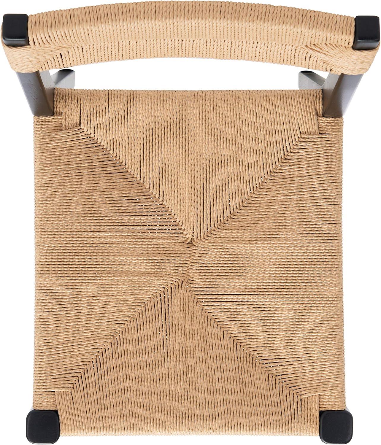 SAFAVIEH Couture Cody Coastal Rattan Solid Dining Chair, Natural (Set of 2)