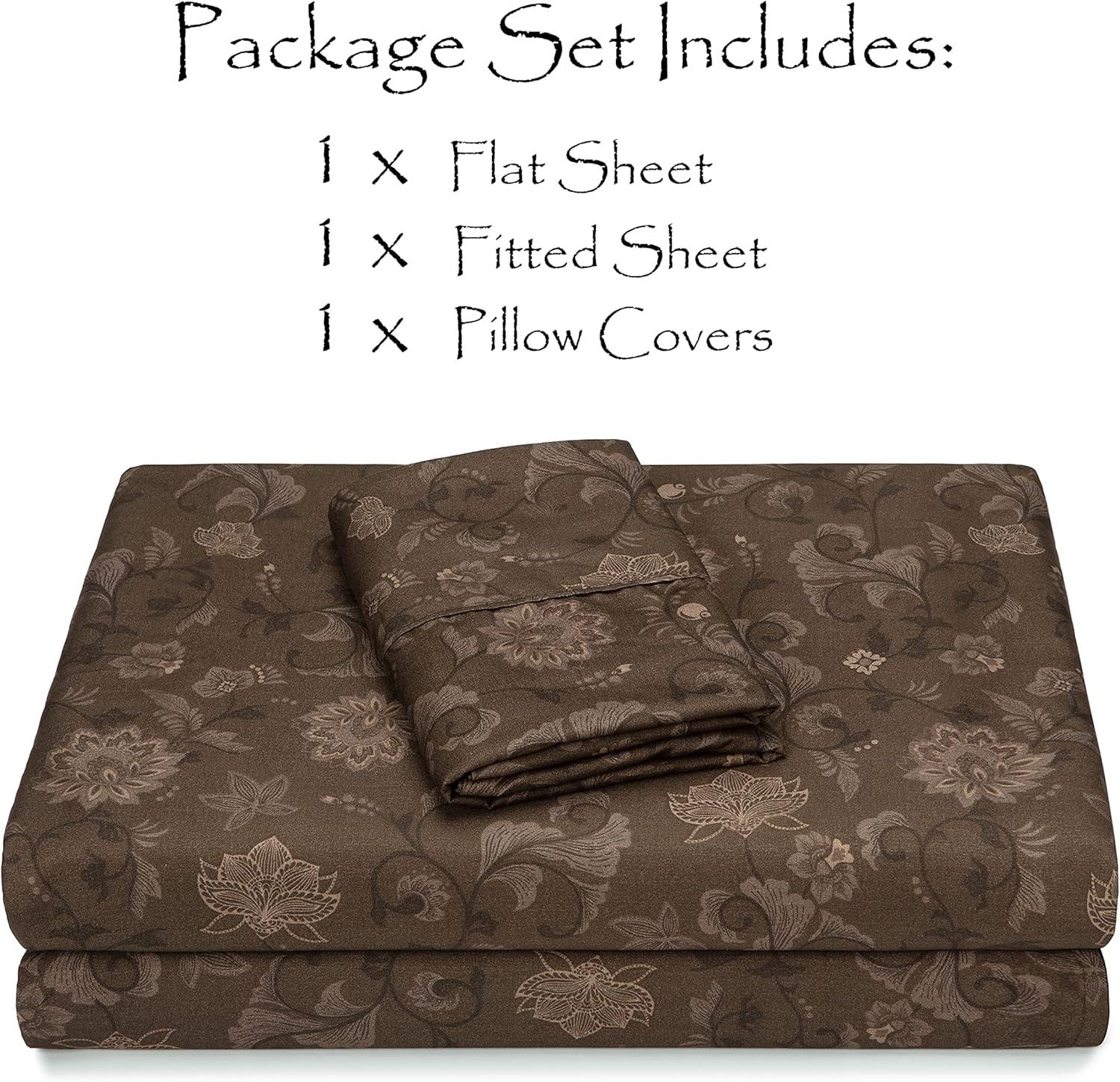 Percale Floral Sheet Set