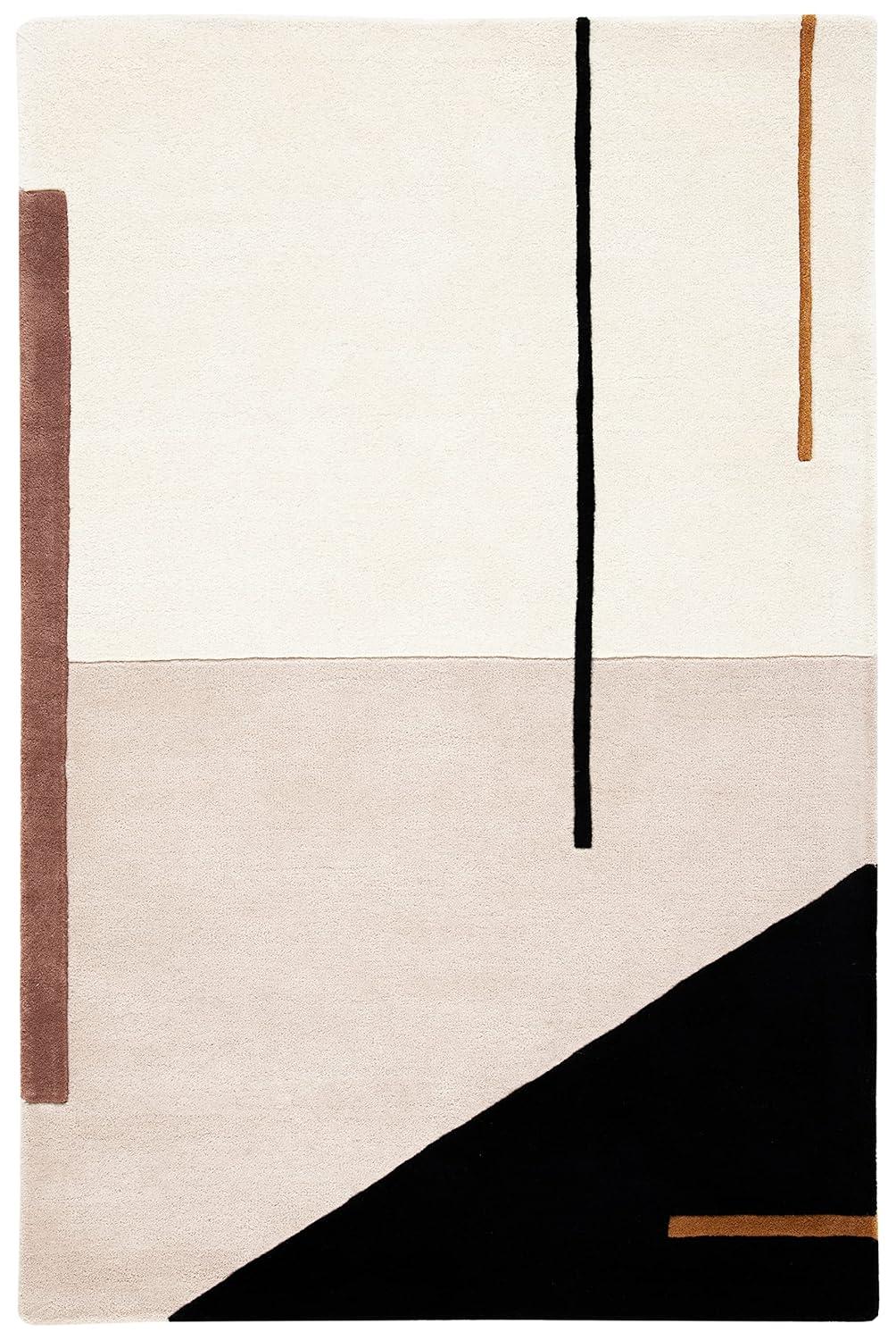 Fifth Avenue FTV110 Hand Tufted Area Rug - Ivory/Black - 3'x5' - Safavieh.