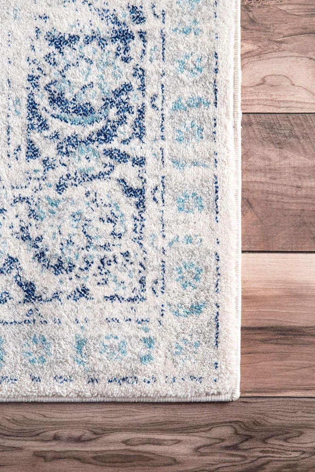 Nuloom Vintage Paula Vintage Indoor Area Rug - Blue 5x7